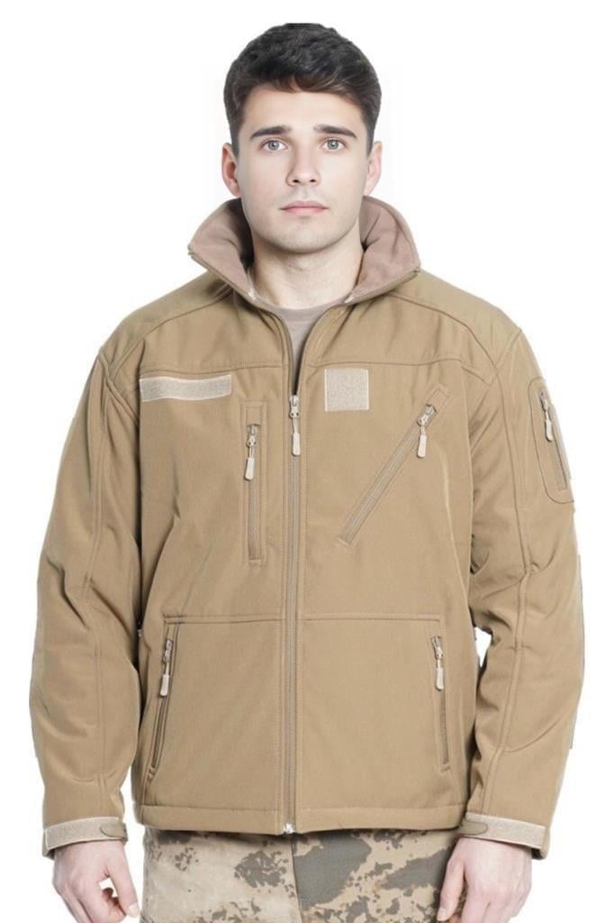 Çapraz Cepli Askeri Tactical Softshell Polar Mont 