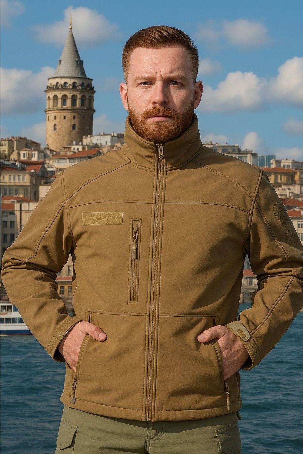 Single Sword Su ve Rüzgar Geçirmez Tactical Softshell Mont