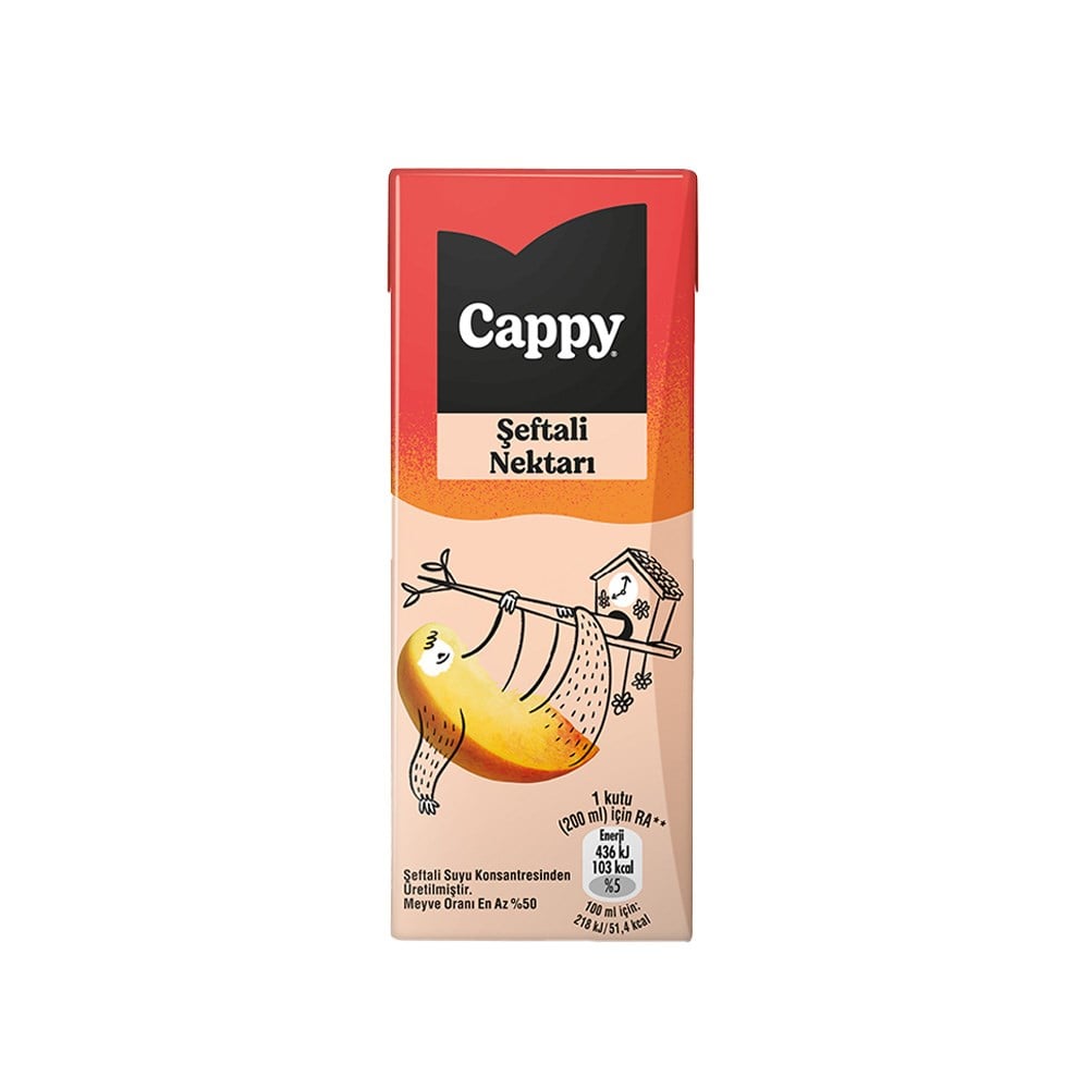 CAPPY ŞEFTALİ 200ML