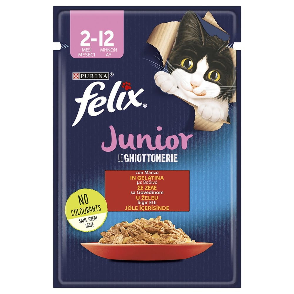 FELİX SIĞIR ETLİ YAŞ YAVRU KEDİ MAMASI 85 GR