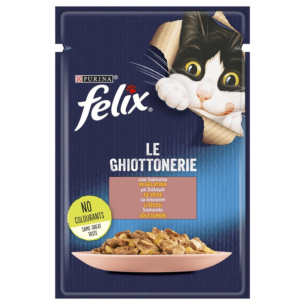FELİX SOMONLU YAŞ KEDİ MAMASI 85 GR
