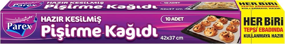 HAZIR KESİLMİŞ PİŞİRME KAĞIDI 10'LU 