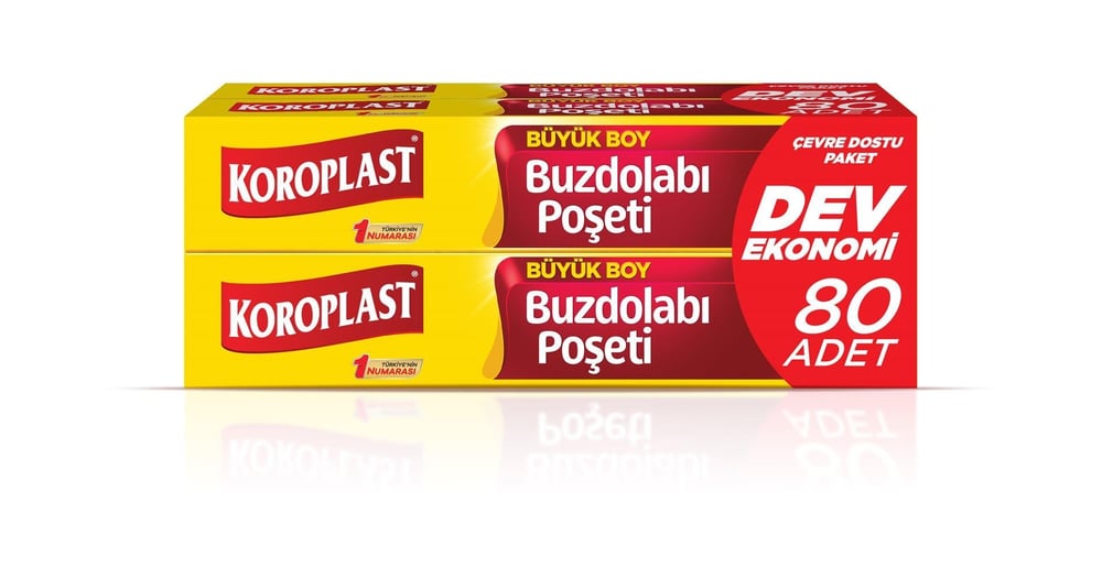 Koroplast Dev Eko Buzdolabı Poşeti(3+1)Büyük 80Li