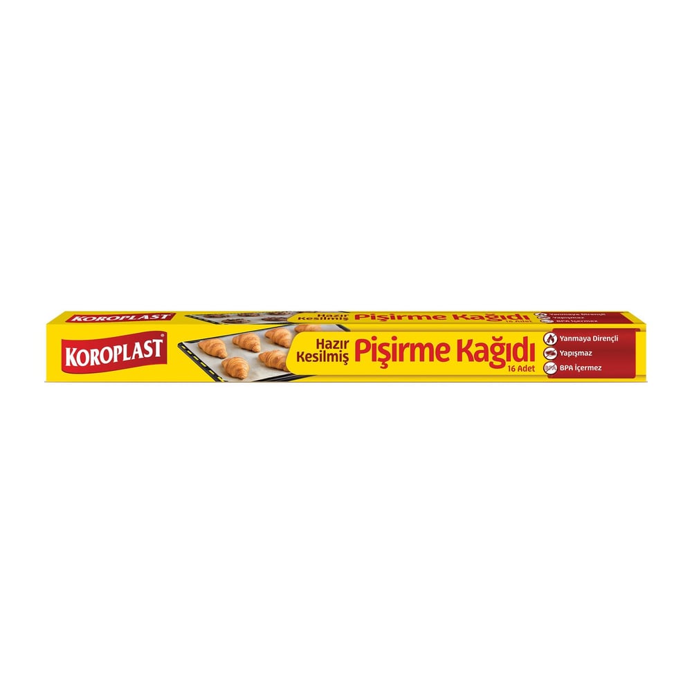 Koroplast Pişirme Kağıdı Hazır Kesilmiş 16'lı