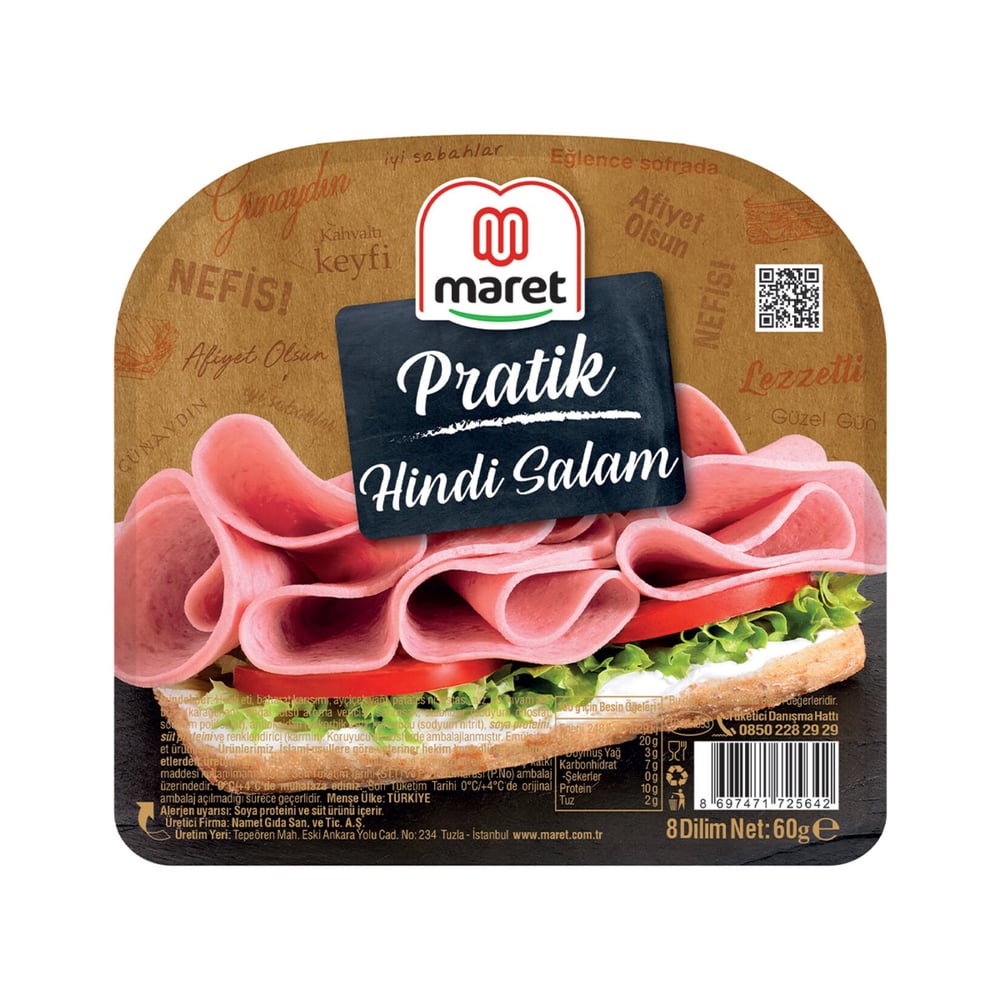 MARET PRATİK HİNDİ SALAM 60 GR