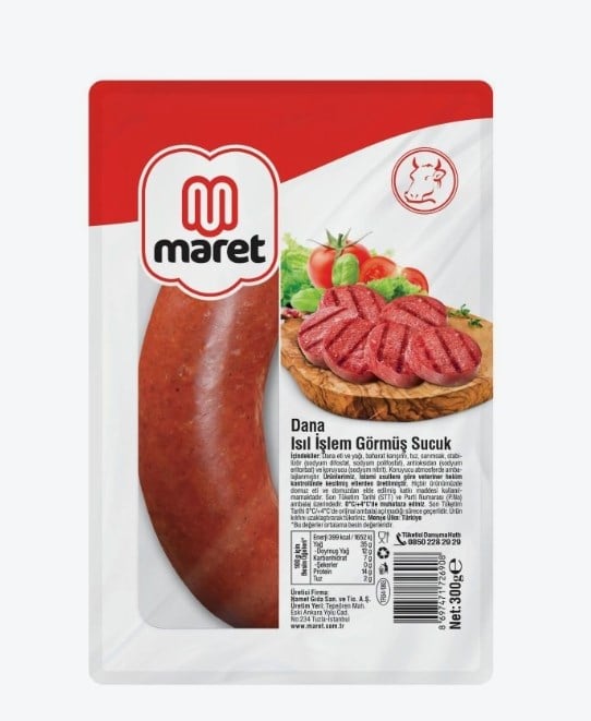 MARET TEKLİ KÜVET SUCUK ETİKETLİ 300 GR