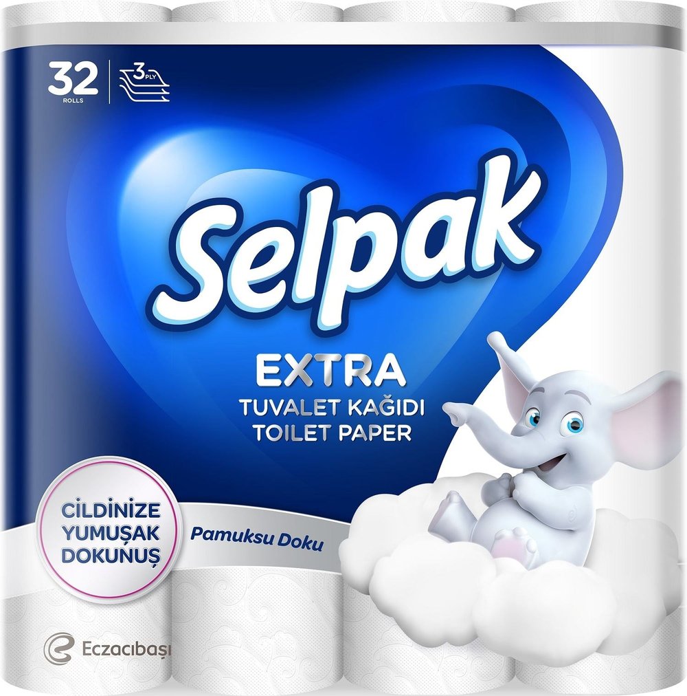 SELPAK EXTRA PAMUK  32'LI TUVALET KAĞIDI