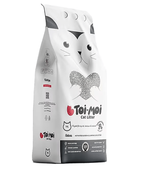 Toi Moi Aktif Karbonlu 10 kg Bentonit Kedi Kumu