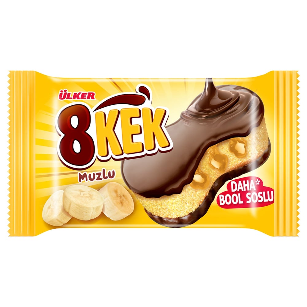 ÜLKER 8 KEK MUZ ÇİKOLATA 55GR
