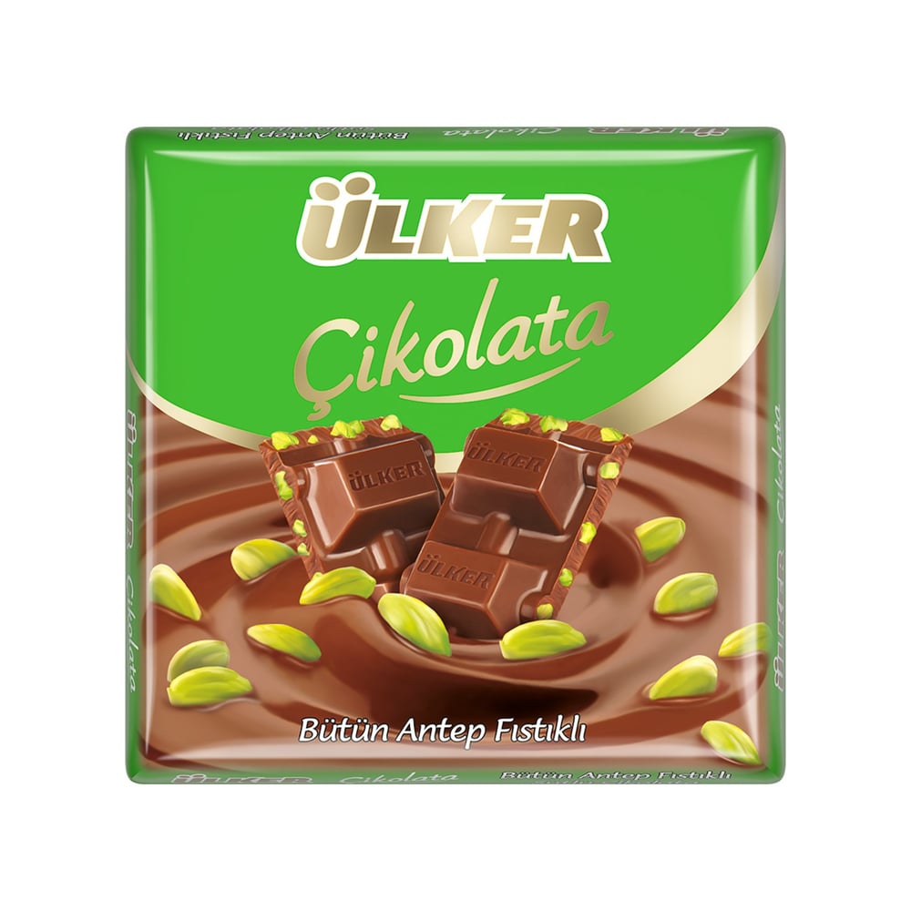 ÜLKER ANTEP FISTIKLI KARE ÇİKOLATA 65 GR
