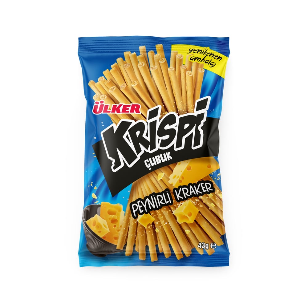 ÜLKER KRİSPİ PEYNİRLİ ÇUBUK KRAKER 43GR