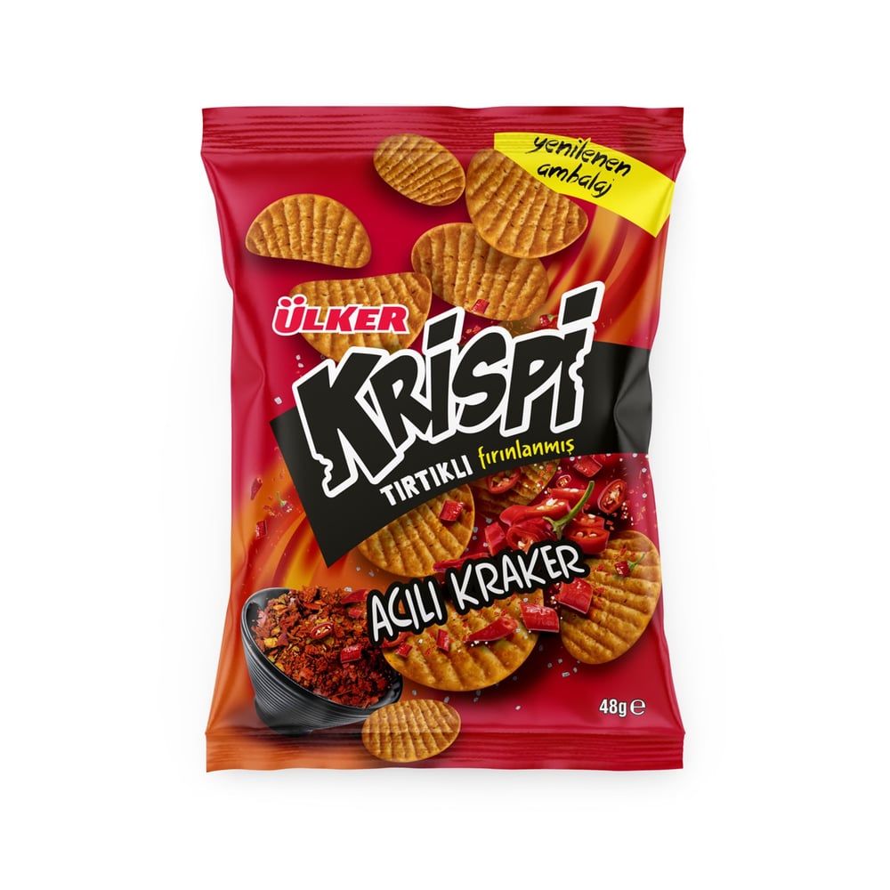 ÜLKER KRİSPİ TIRTIKLI ACILI KRAKER 48GR