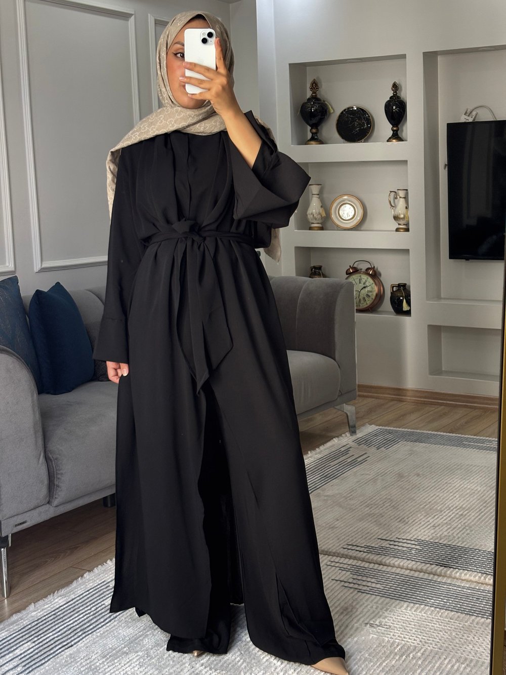 Abaya Takım Siyah 