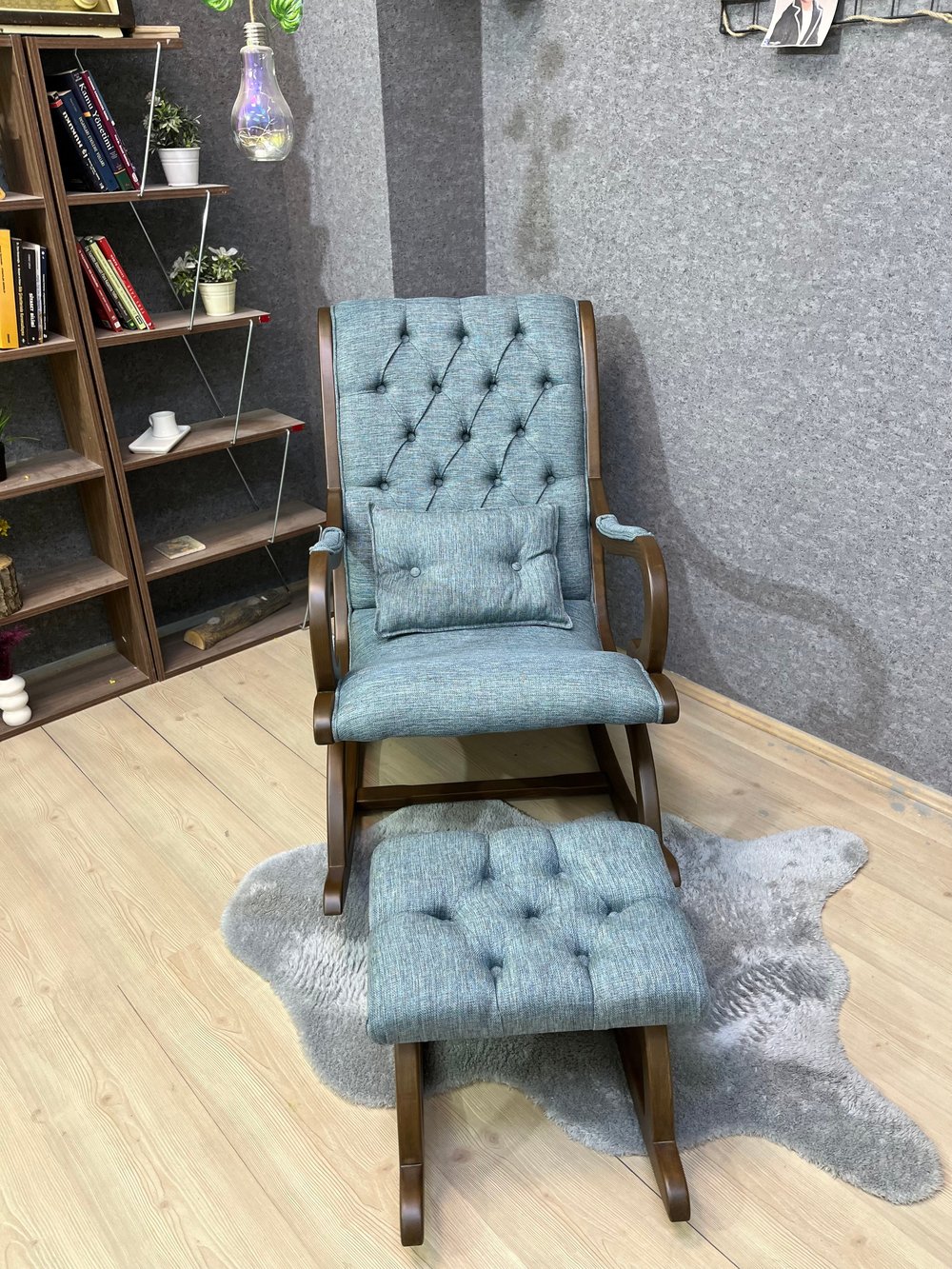 RUSTİK SALLANAN SANDALYE