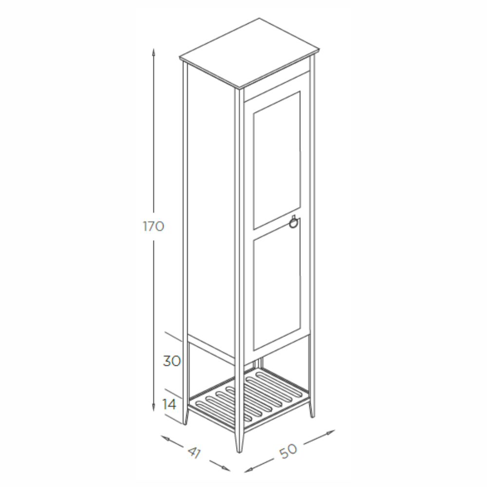 SHOWER FLORYA Boy Dolabı