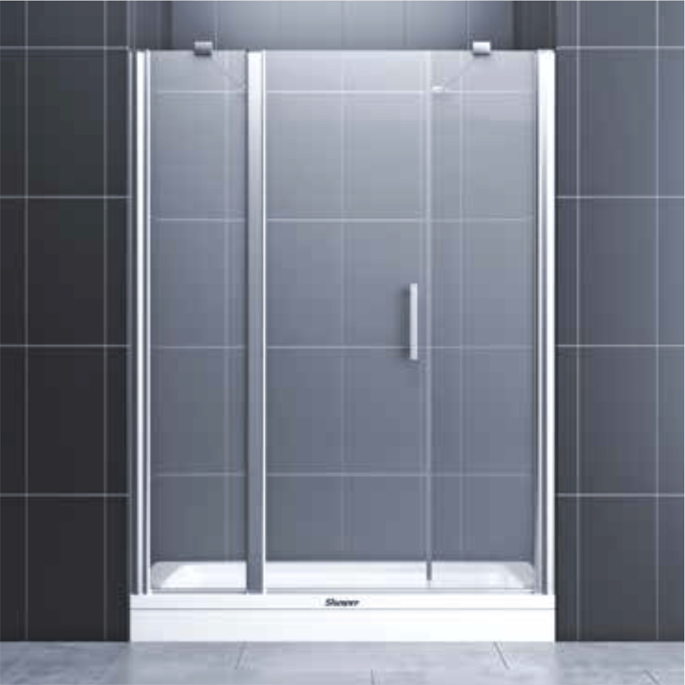 SHOWER JUPITER İki Duvar Arası 2 Sabit 1 Açılır Tekne Üzeri Kabiın (Köşe Menteşeli)