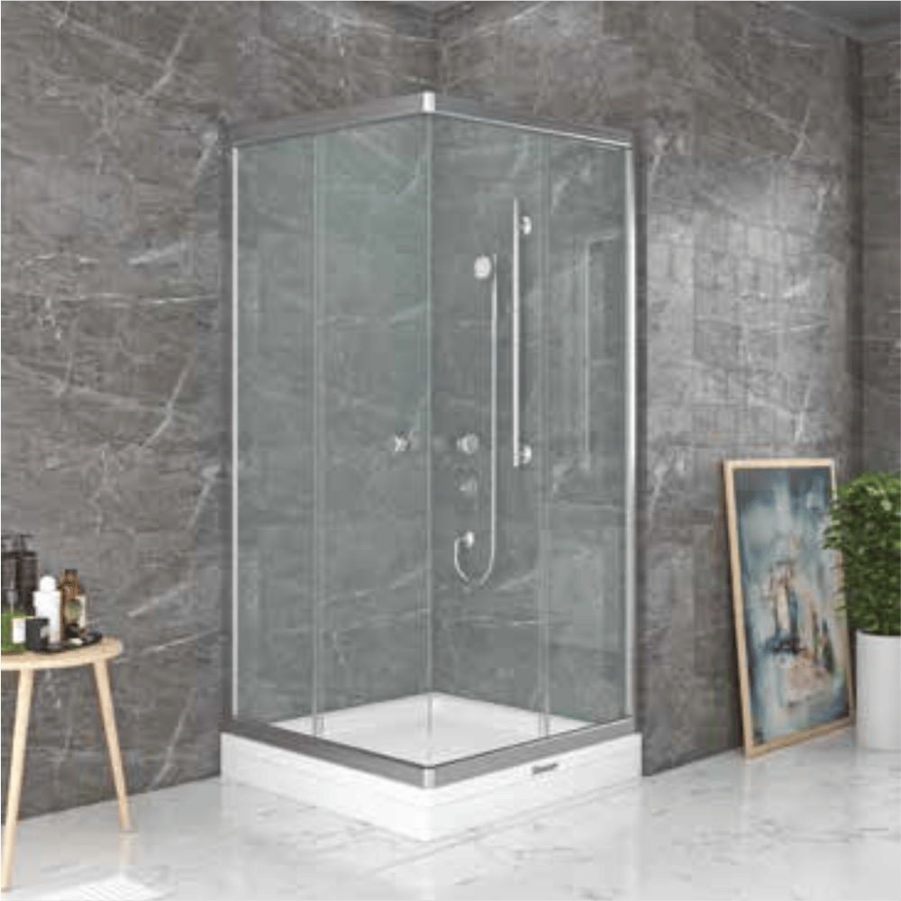 SHOWER NEPTUN 2 Sabit 2 Çalışır Kare Tekne Üzeri Kabin