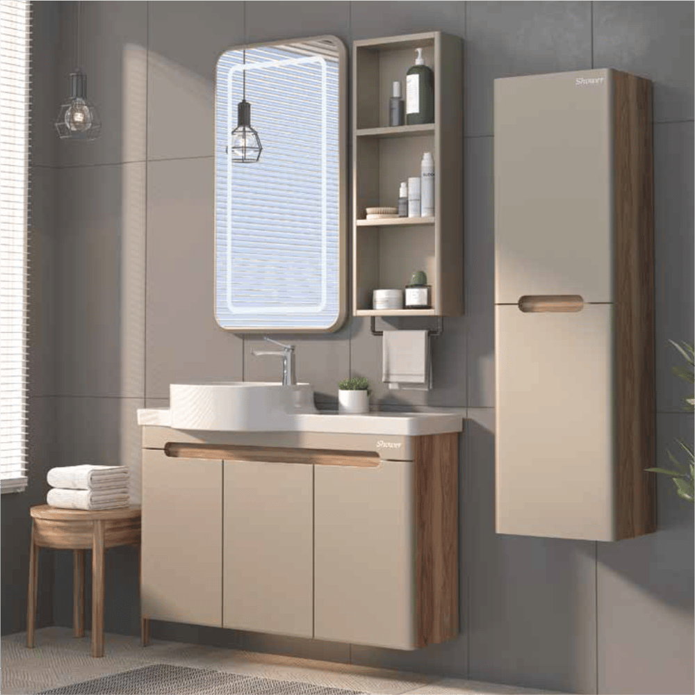SHOWER SERİN Banyo Dolabı 100 Cm (Boy Dolabı Dahil Değildir.)