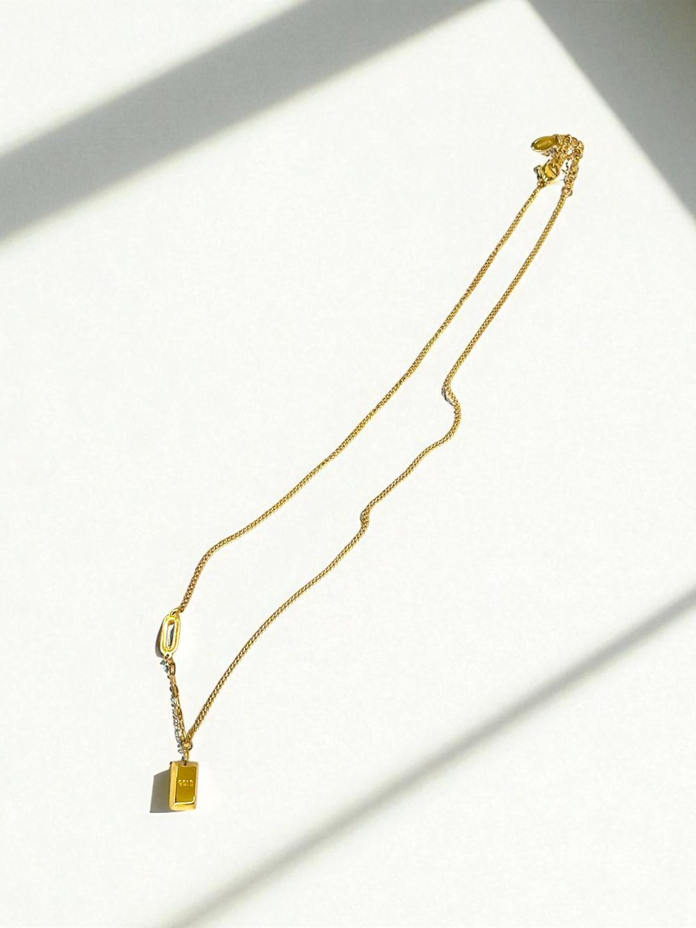 Altın Külçesi Gold Tasarım Gold Kolye