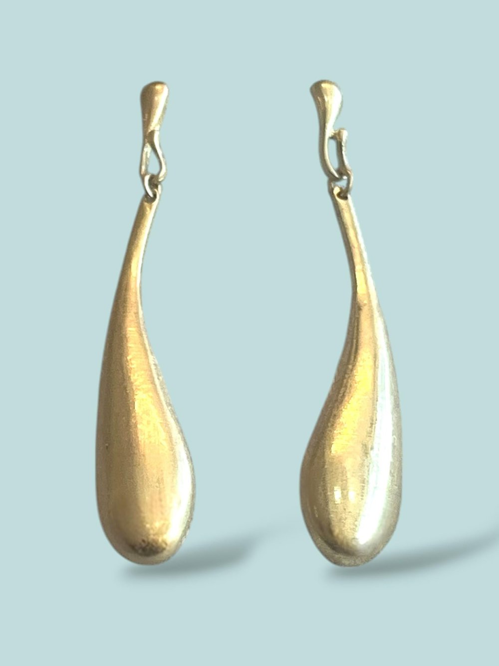 Tears Tasarım Gold Küpe