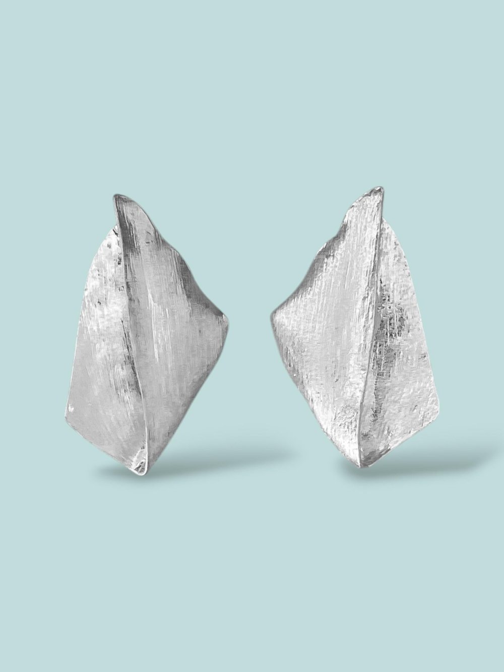 Yelken Tasarım Silver Küpe