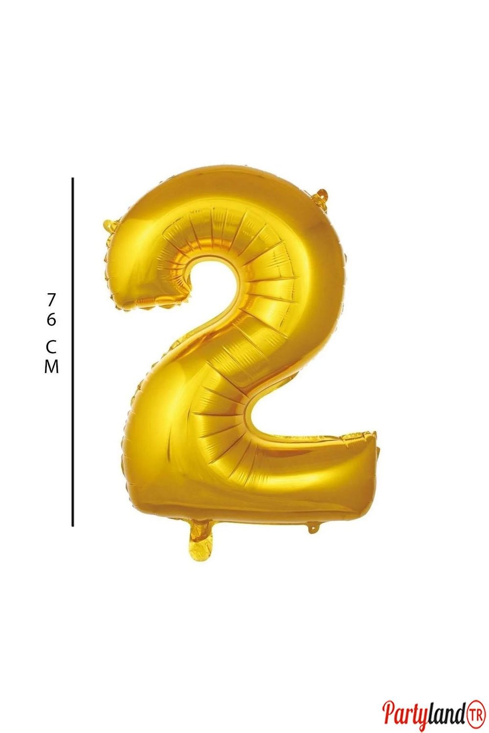 2 - Rakam 76 Cm. Gold Folyo Balon