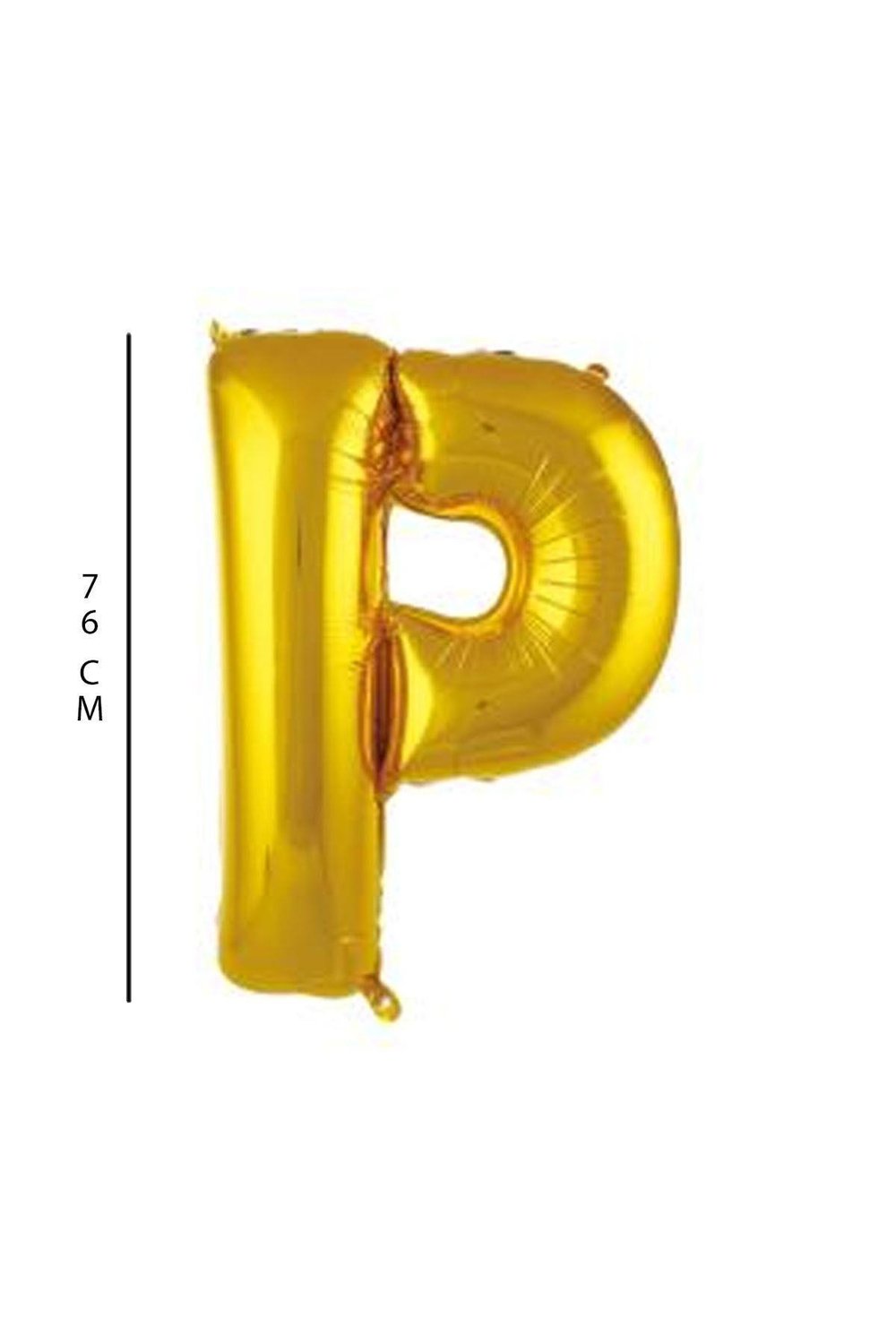 P - Harfi 76 Cm. Gold Folyo Balon