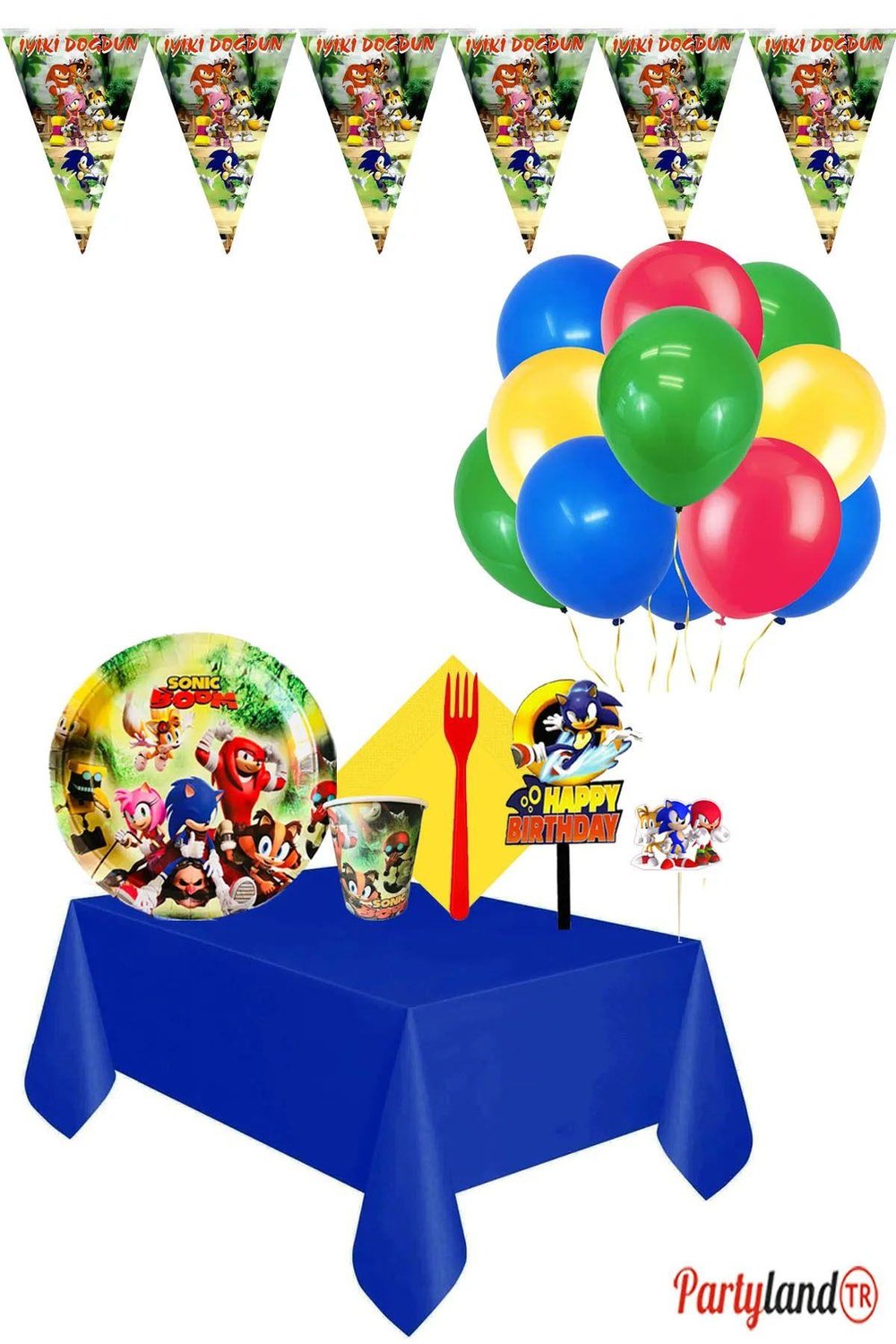 Sonic Boom 16 Kişilik Parti Seti