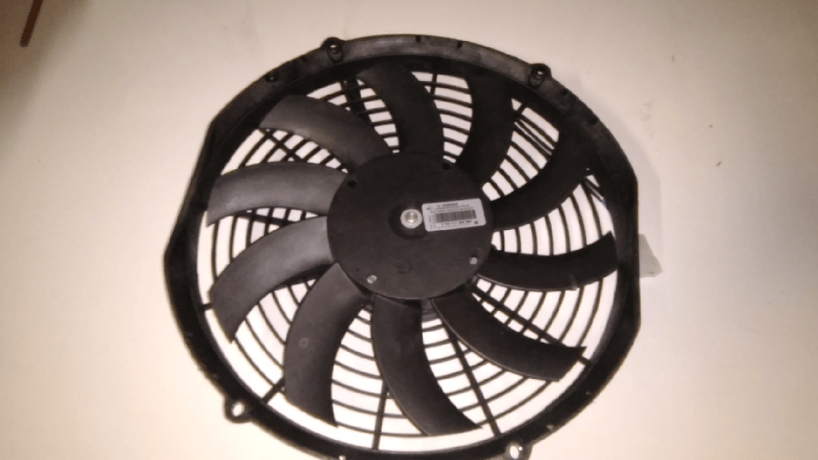 11 INCH KOMPLE YASSI INCE EMICI AKSIYEL FAN ( 10 KANAT)  HELIS FANLI 5702111240004 24V