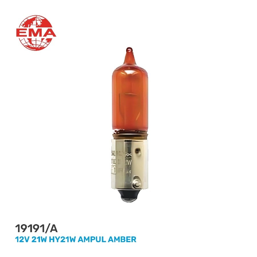 12V 21W HY21W Ampul Amber