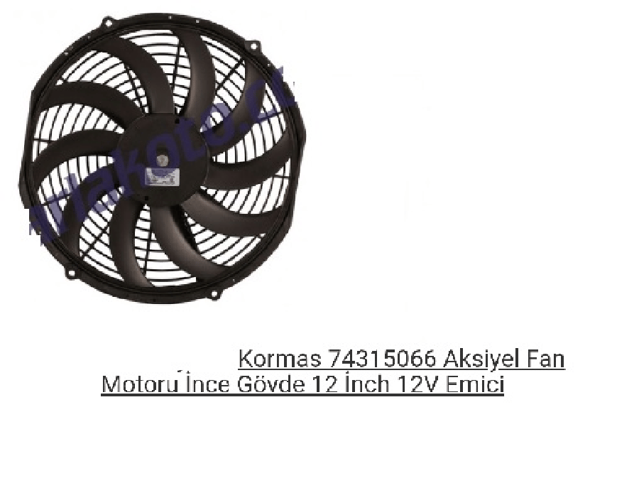 12V KOMPLE AXIEL YASSI ORTA EMICI 12