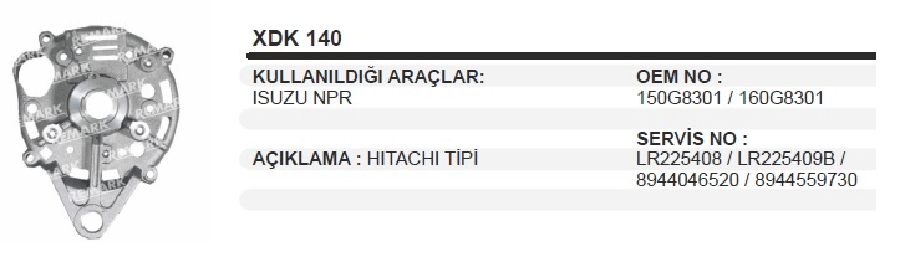 ALTERARKA KAP>ISUZU NPR NKR