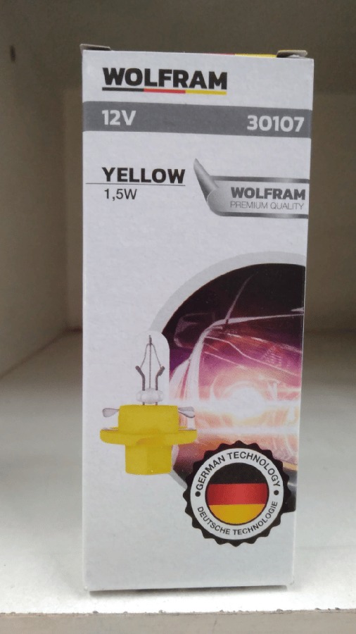 AMPUL 12V MFX6 15W BX84D DUYLU AMPUL SARI