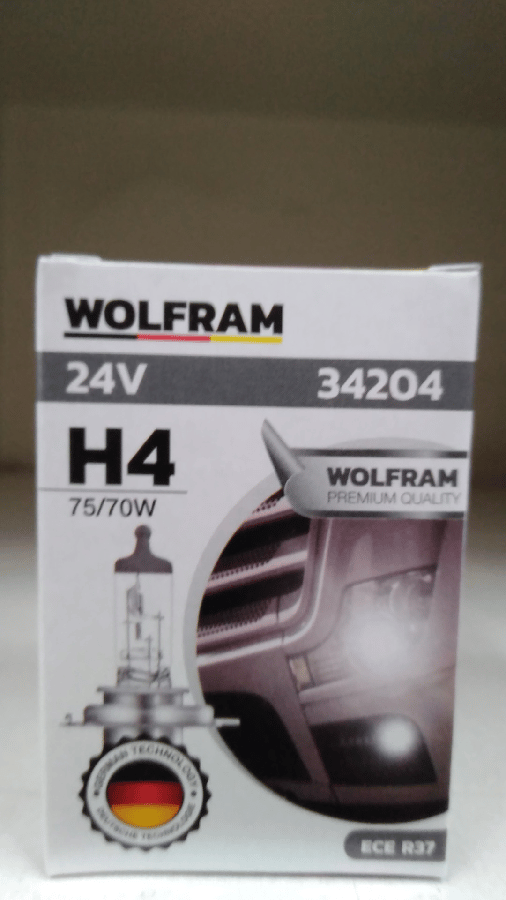 AMPUL 24V H4 75/70W P43t STANDART ISIK TIRNAKLI  P43t