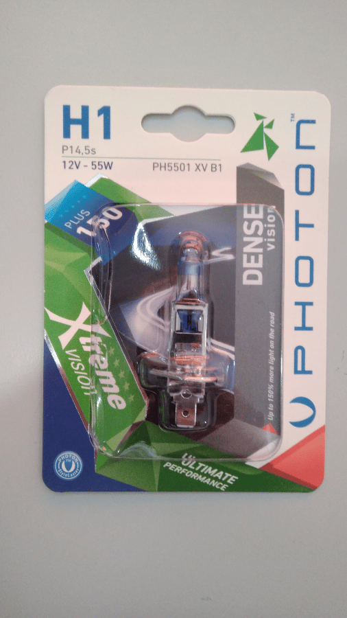 AMPUL H1 12V 55W XTREME VISION +%150 FAZLA ISIK (TEKLI BLISTER)