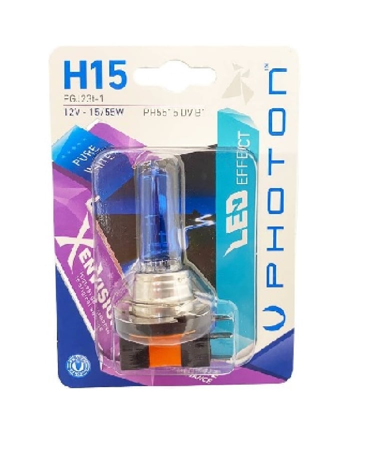 AMPUL H15 12V 15/55W XEN VISION SET (TEKLI BLISTER)