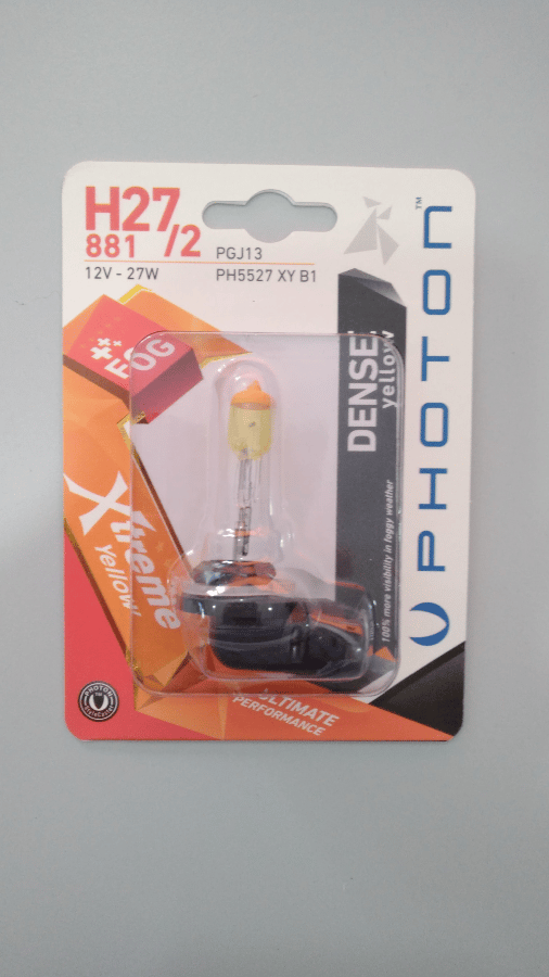 AMPUL H27/2 881 12V 27W XTREME YELLOW (TEKLI BLISTER)