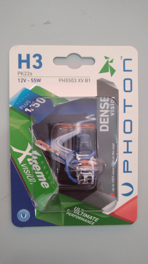 AMPUL H3 12V 55W XTREME VISION +%150 FAZLA ISIK (TEKLI BLISTER)