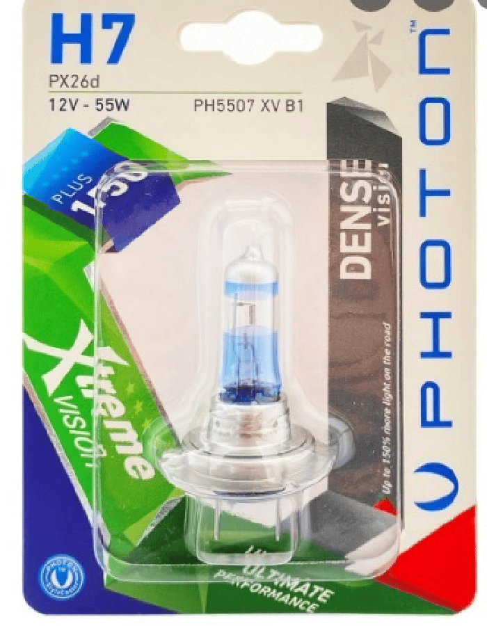 AMPUL H7 12V 55W XTREME VISION +%150 FAZLA ISIK (TEKLI BLISTER)