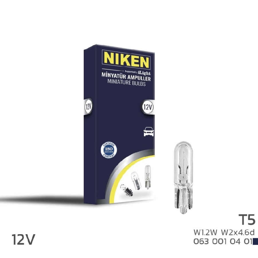 AMPUL T5 MINYATUR AMPUL W12W W2x46d (12V) 10LU