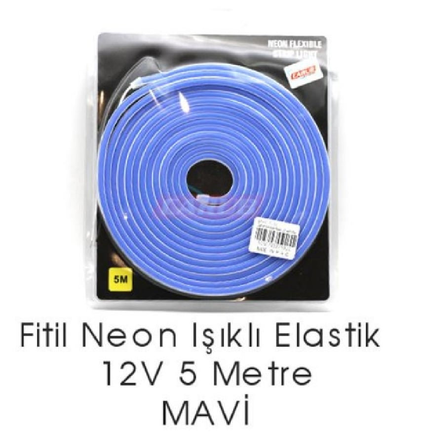 ARAC ICI LED FITIL NEON TORPIDO AMBIYANS ANGEL SERIT 5MT MAVI