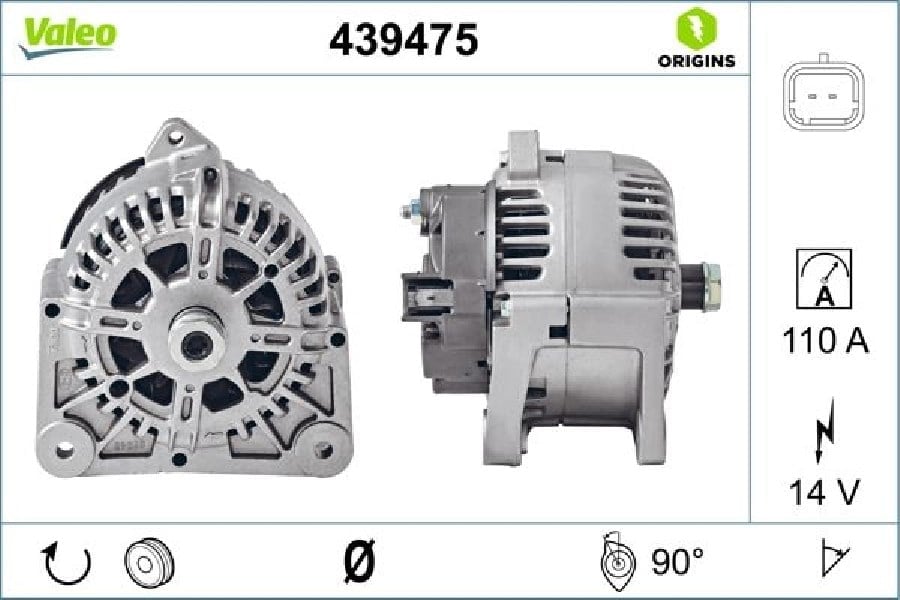 Alternator 12V 110A TG11C011 Clio Ii 15DCI Megane Ii (437434)