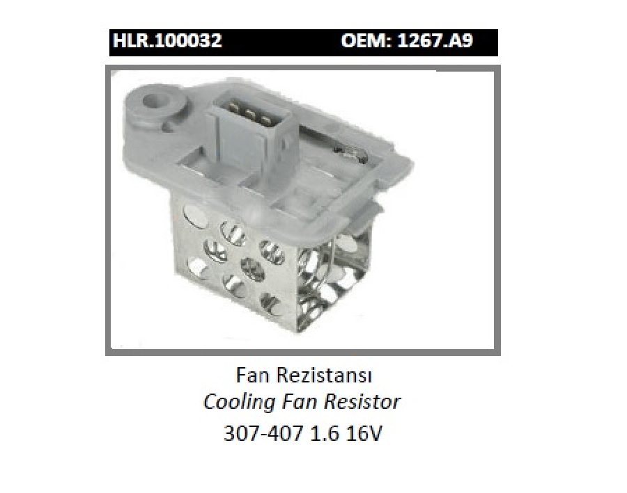 FAN REZISTANSI GRI > 307  407 16 16V  1267A9