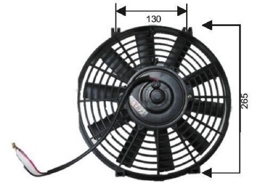 Fan Motoru 24V Pervaneli 11''