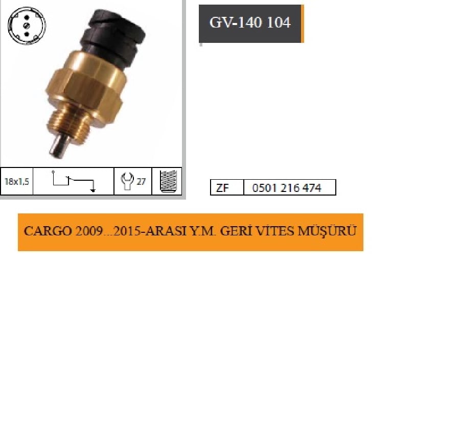 Geri Vites Musuru > Ford Cargo 2009>2015  0501216474