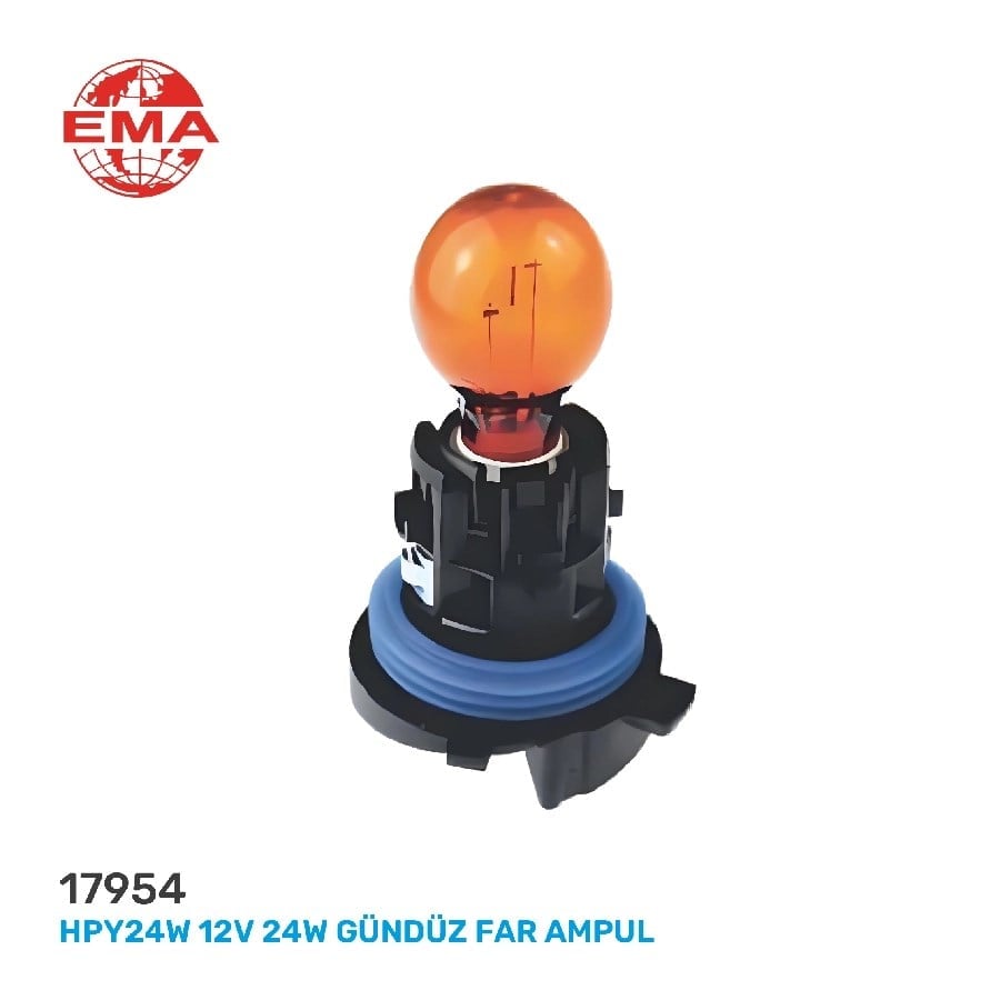 HPY24W 12V 24W Gunduz Far Ampul Amber Peugeotcitroen