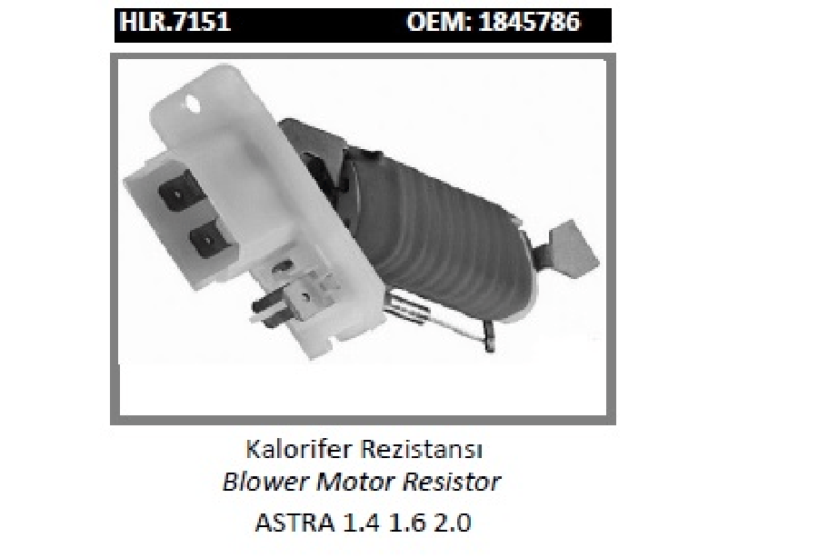 KALORIFER REZISTANSI > ASTRA 141620  1845786