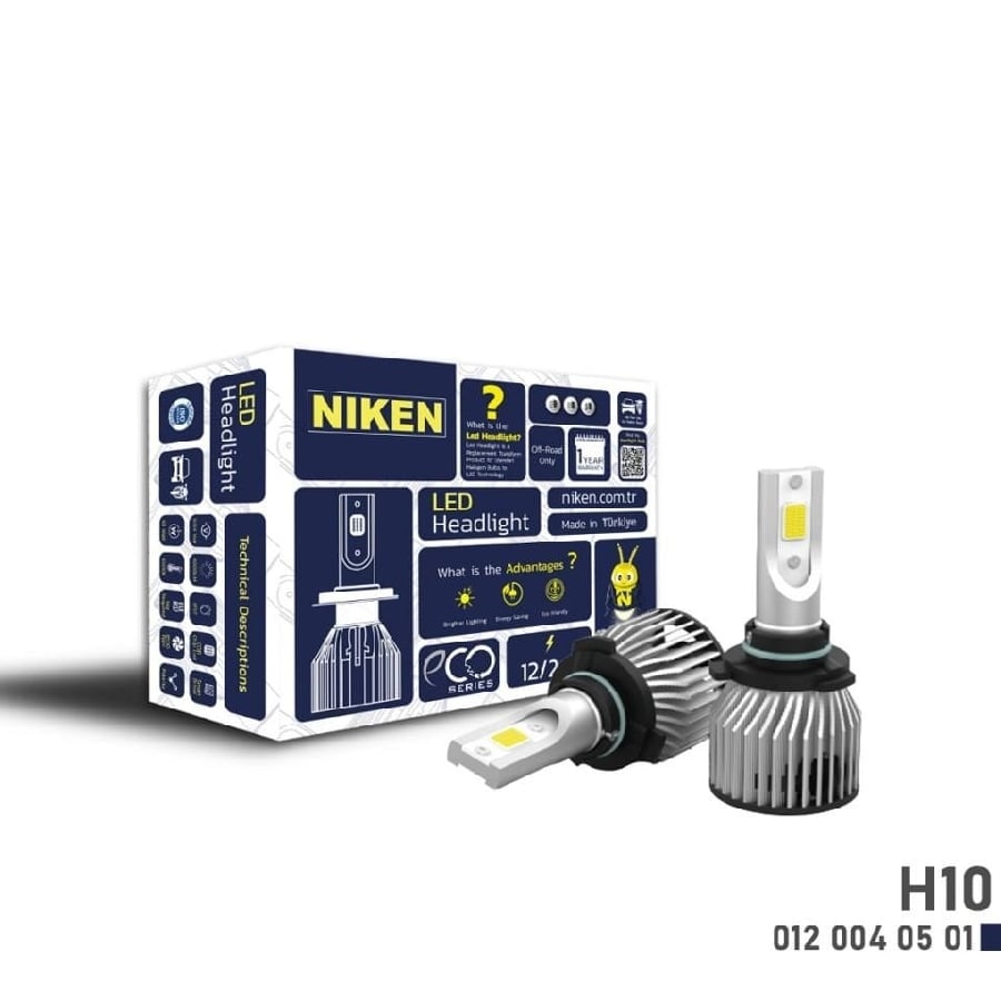 LED FAR AMPULU (TK) WHITE (BEYAZ) ECO SERIES XENON TIP 12V24V H10 ** YENI TIP MINI GOVDE **