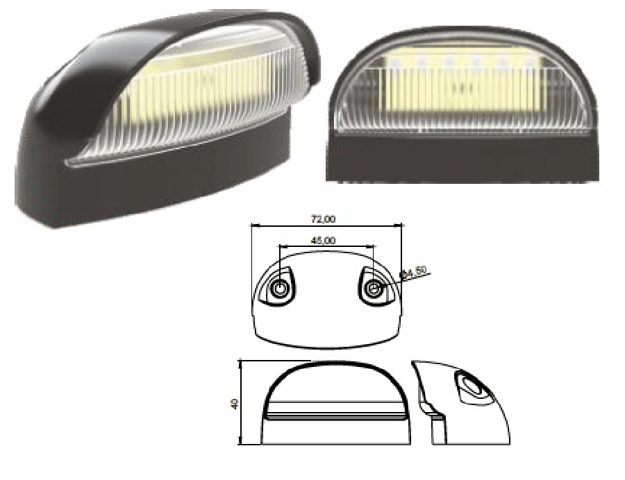 LED UNIVERSAL PLAKA LAMBASI
