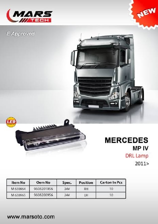 MERCEDES ACTROS MP IV DRL LAMBA (11>) SAG